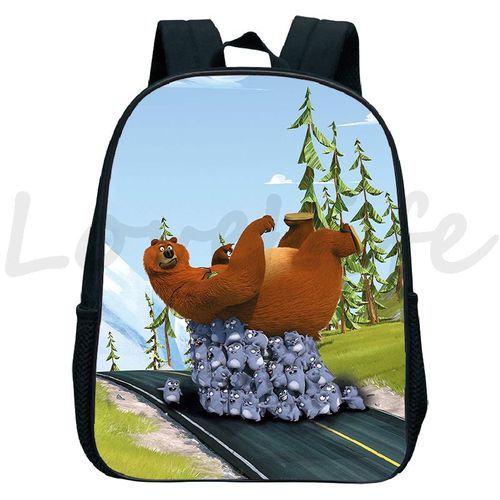 Sac à Dos Imperméable Pour Enfants Sacs De Maternelle Cartable Pour Enfants Sacs à Dos Anime De Dessin Animé Sac D'école Pour Garçons Et Filles Grizzy Et Les Lemmings