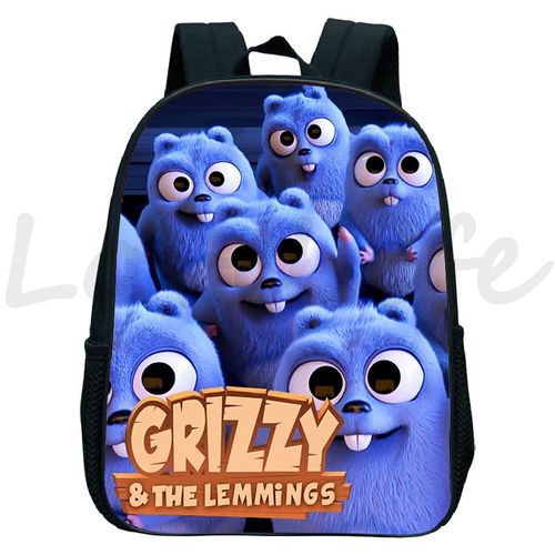 Sac à Dos Imperméable Pour Enfants Sacs De Maternelle Cartable Pour Enfants Sacs à Dos Anime De Dessin Animé Sac D'école Pour Garçons Et Filles Grizzy Et Les Lemmings