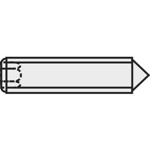 TOOLCRAFT 827337 Vis sans tète M3 10 mm acier 20 pc(s)