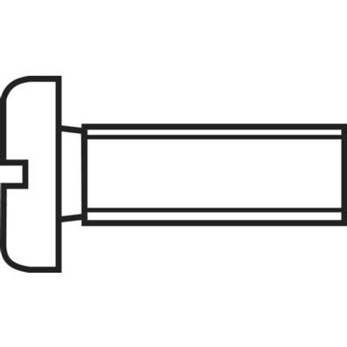 Vis cylindrique TOOLCRAFT 828786 20 pc(s) M1.4 10 mm tète cylindrique plat acier