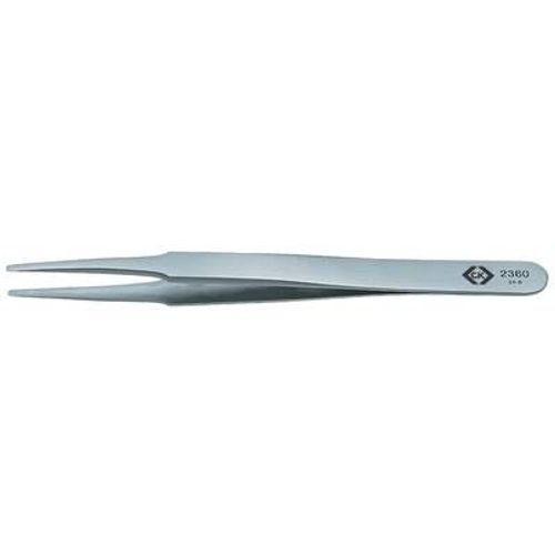 C.K. T2360 Pince brucelle de montage 2a SA plate, ronde, fine 120 mm