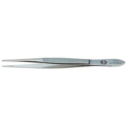 C.K. T2301 Pince brucelle de précision émoussée, fine 115 mm