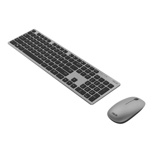 ASUS W5000 - Ensemble clavier et souris - sans fil - 2.4 GHz - AZERTY - Français - gris