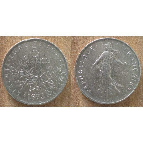 France 5 Francs 1973 Semeuse Piece Franc