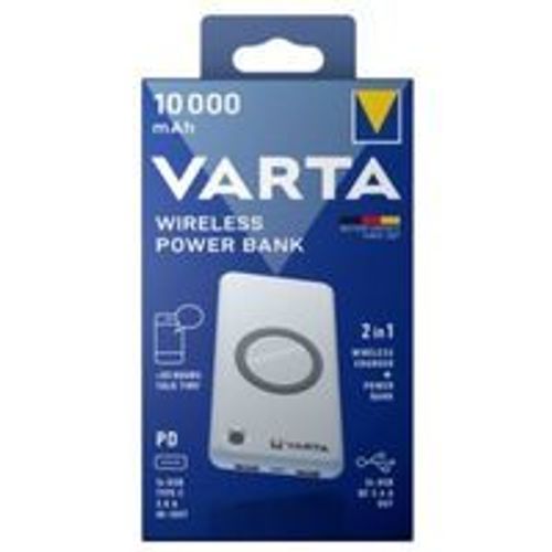 VARTA Wireless Power Bank 10 Ah 3,7 V  USB-A : 2x  USB-C : 1x