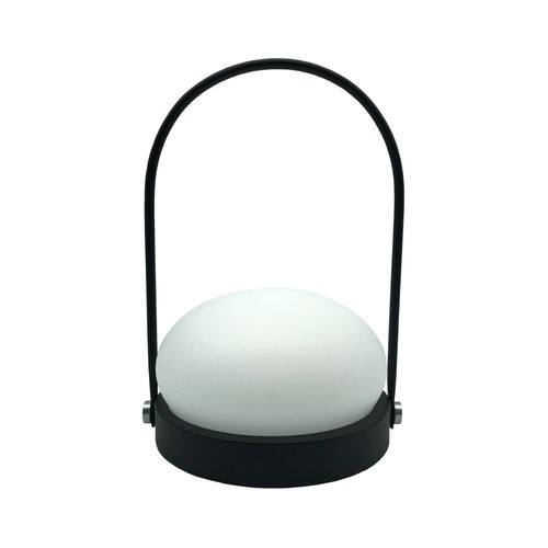 Lampe De Table Sans Fil Avec Poignée En Métal Et Led Couleur Blanc Chaud Day H22xl16cm