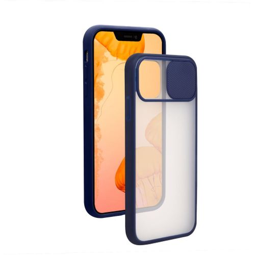 Coque Iphone 12 Mini Slide Contour Bleu Bigben