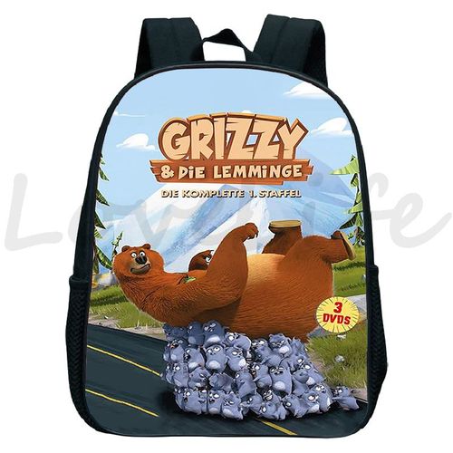 Sac à Dos Imperméable Pour Enfants Sacs De Maternelle Cartable Pour Enfants Sacs à Dos Anime De Dessin Animé Sac D'école Pour Garçons Et Filles Grizzy Et Les Lemmings