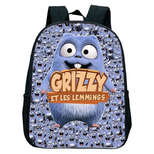 Sac à Dos Imperméable Pour Enfants Sacs De Maternelle Cartable Pour Enfants Sacs à Dos Anime De Dessin Animé Sac D'école Pour Garçons Et Filles Grizzy Et Les Lemmings