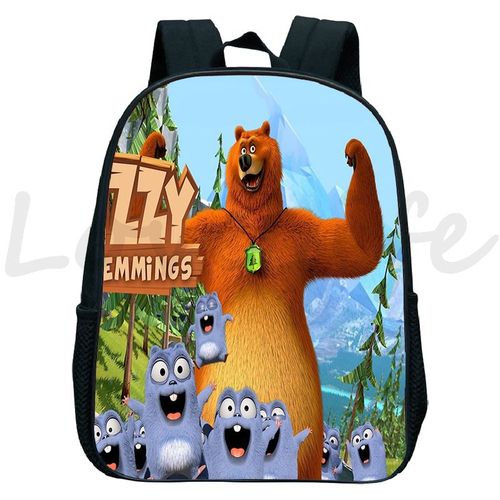 Sac à Dos Imperméable Pour Enfants Sacs De Maternelle Cartable Pour Enfants Sacs à Dos Anime De Dessin Animé Sac D'école Pour Garçons Et Filles Grizzy Et Les Lemmings