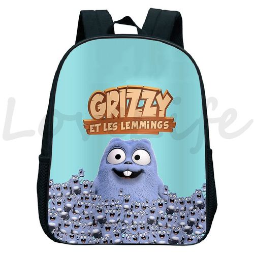 Sac à Dos Imperméable Pour Enfants Sacs De Maternelle Cartable Pour Enfants Sacs à Dos Anime De Dessin Animé Sac D'école Pour Garçons Et Filles Grizzy Et Les Lemmings