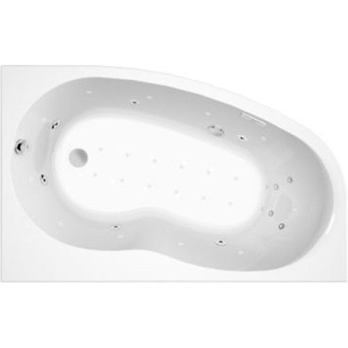 Baignoire baln?o asym?trique angle gauche 160 x 100 cm Allibert Dolcea Elba Duo