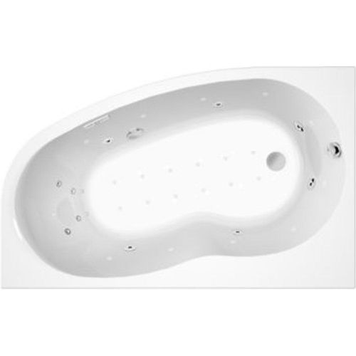 Baignoire baln?o asym?trique angle droit 160 x 100 cm Allibert Dolcea Elba Duo
