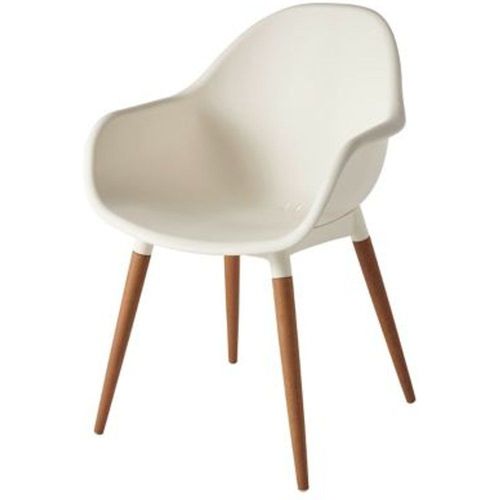 Fauteuil De Jardin En Plastique Goodhome Kiwee Blanc