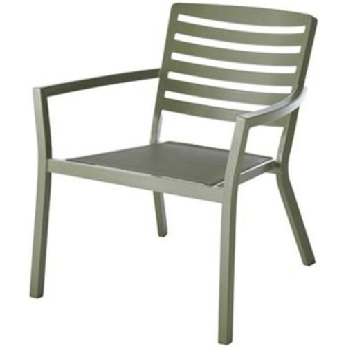 Fauteuil De Jardin En M?Tal Goodhome Mikyo Kaki