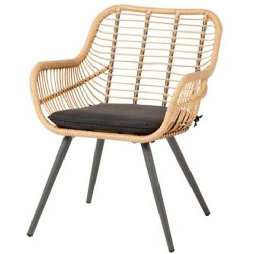 Fauteuil De Jardin Goodhome Apolima Effet Rotin Marron