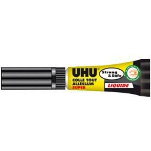 Colle UHU Strong&Safe en liquide tube 3 grammes