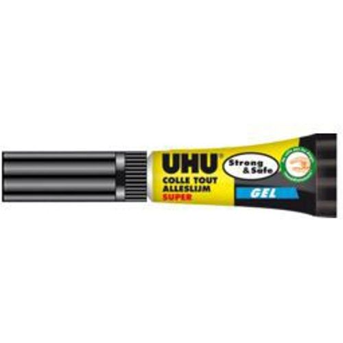Colle UHU Strong&Safe en gel tube 3 grammes