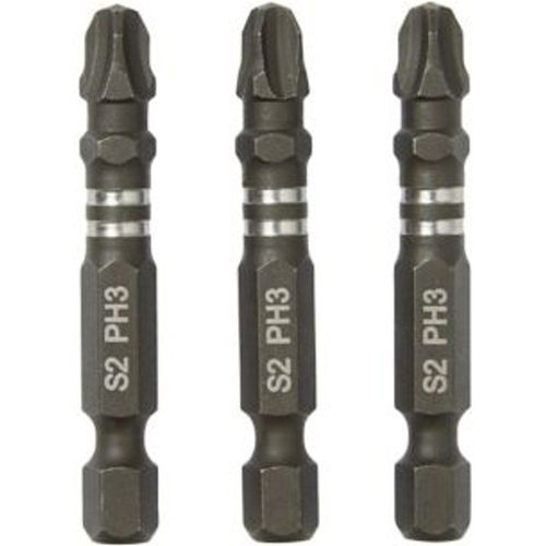 Embout de vissage torsion impact PH3 50mm Erbauer - 3 pi?ces