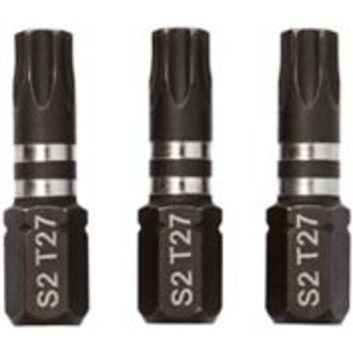 Embout de vissage torsion impact TX27 25?mm Erbauer - 3 pi?ces