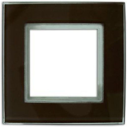 Plaque de finition Colours Kalya simple verre chocolat