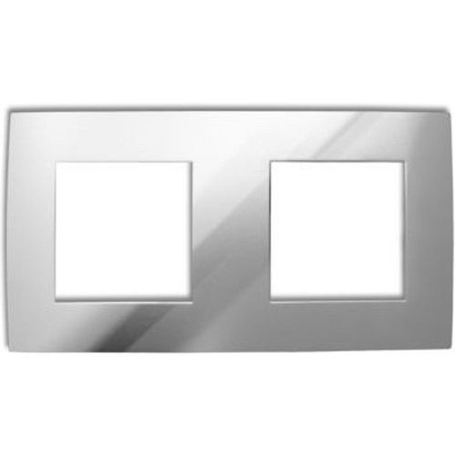 Plaque de finition double Colours Kalya chrome