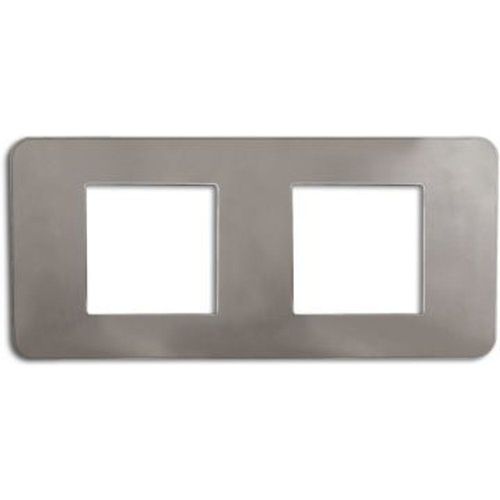 Plaque de finition double Colours Kalya taupe anodis?
