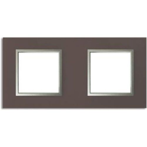 Plaque de finition double Colours Kalya verre muscade