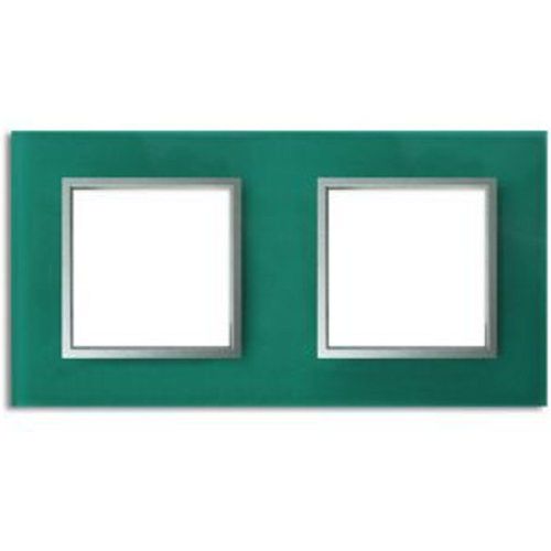 Plaque de fintion double Colours Kalya verre turquoise