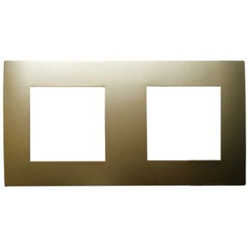 Plaque de finition double Colours Kalya or satin