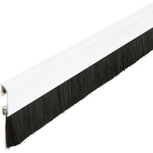 Bas de porte sol alu bross? Diall blanc L.100 cm