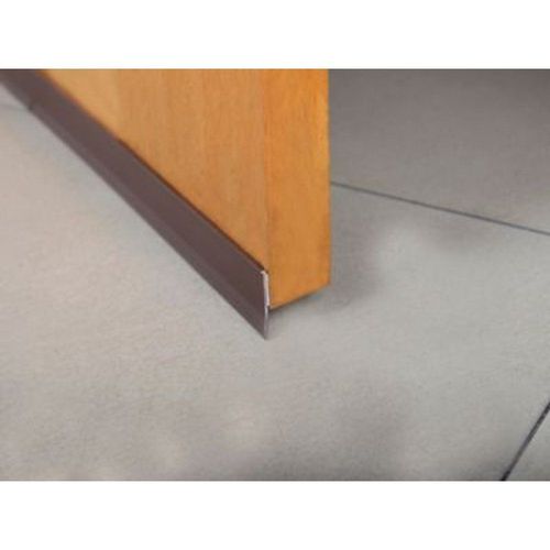 Bas de porte pvc caoutchouc marron ?p.25 mm L.100 cm