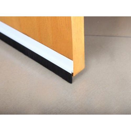 Bas de porte pvc brosse blanc ?p.25 mm L.100 cm