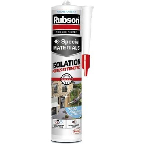 Mastic d'?tanch?it? porte & fen?tre Rubson transparent 280ml