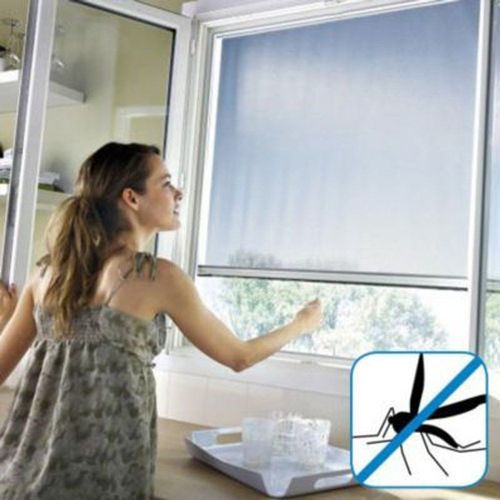 Moustiquaire de fen?tre en alu blanc Protek 125 x h.170 cm