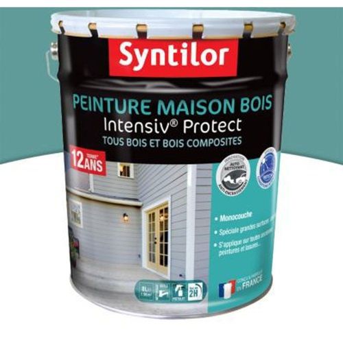 Peinture maison bois Intensiv Protect Gris bleut? 8L