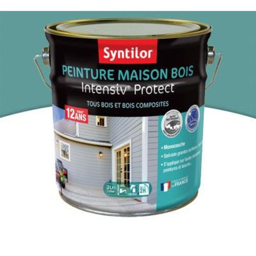 Peinture maison bois Intensiv Protect Gris bleut? 2L