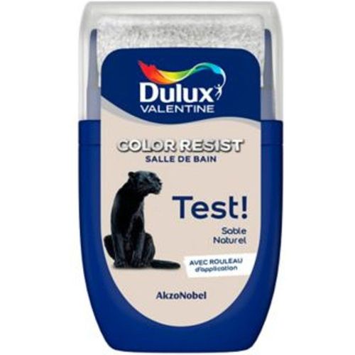 Testeur peinture salle de bains Dulux Valentine sable naturel satin 30ml