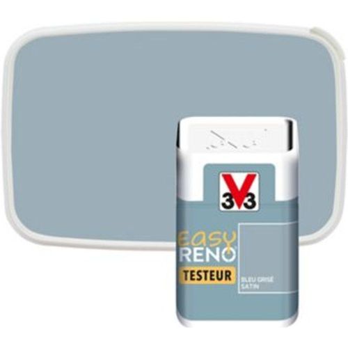 Testeur peinture de r?novation multi-supports V33 Easy Reno bleu gris satin 50ml