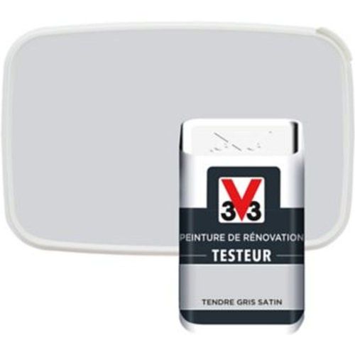 Testeur peinture de r?novation V33 tendre gris satin 50ml