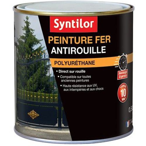 Peinture fer Syntilor Ultra Protect noir mat 0 5L