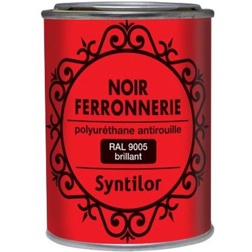 Peinture fer antirouille noir brillant Syntilor 250ml