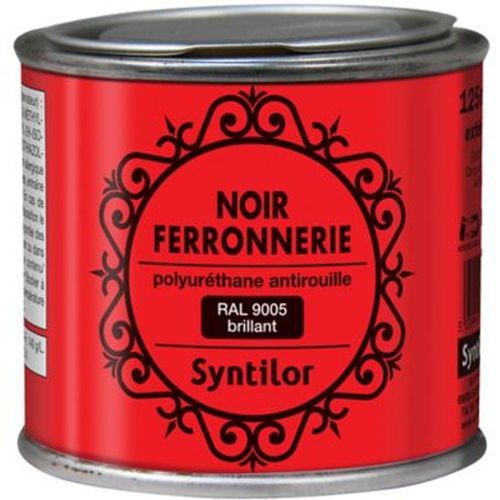 Peinture fer antirouille noir brillant Syntilor 125ml