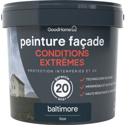 Peinture fa?ade autonettoyante Premium GoodHome baltimore 5L