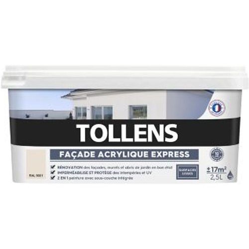 Peinture fa?ade Tollens express ton pierre 2 5L
