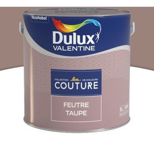 Peinture murs et boiseries Dulux Valentine Couture feutre taupe satin? 2L