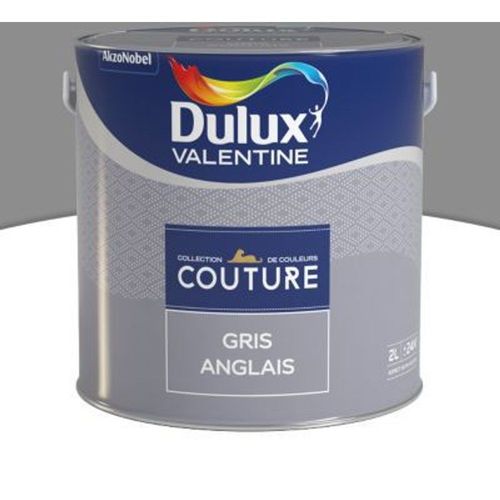 Peinture murs et boiseries Dulux Valentine Couture gris anglais satin? 2L