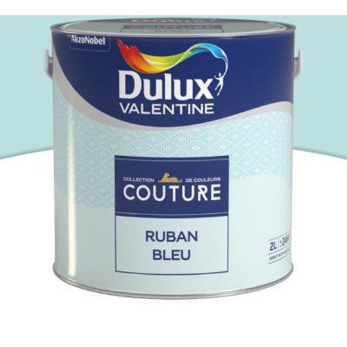 Peinture murs et boiseries Dulux Valentine Couture ruban bleu satin? 2L