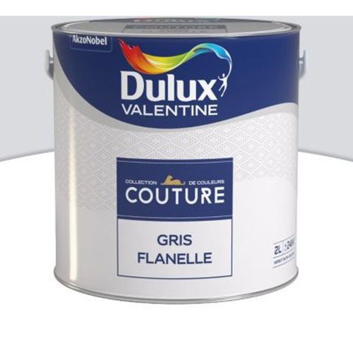 Peinture murs et boiseries Dulux Valentine Couture gris flanelle satin? 2L