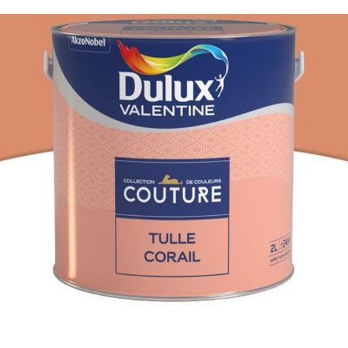 Peinture murs et boiseries Dulux Valentine Couture tulle corail satin? 2L